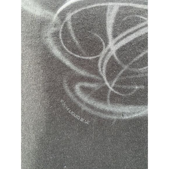 Liquid Blue Shirt Mens XL Black Dia De Los Muertos Sugar Skull Punk Graphic Tee - Picture 7 of 7